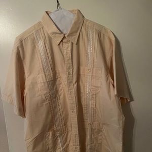 Mens Howler brothers guabarya size large yellow/white. Never worn